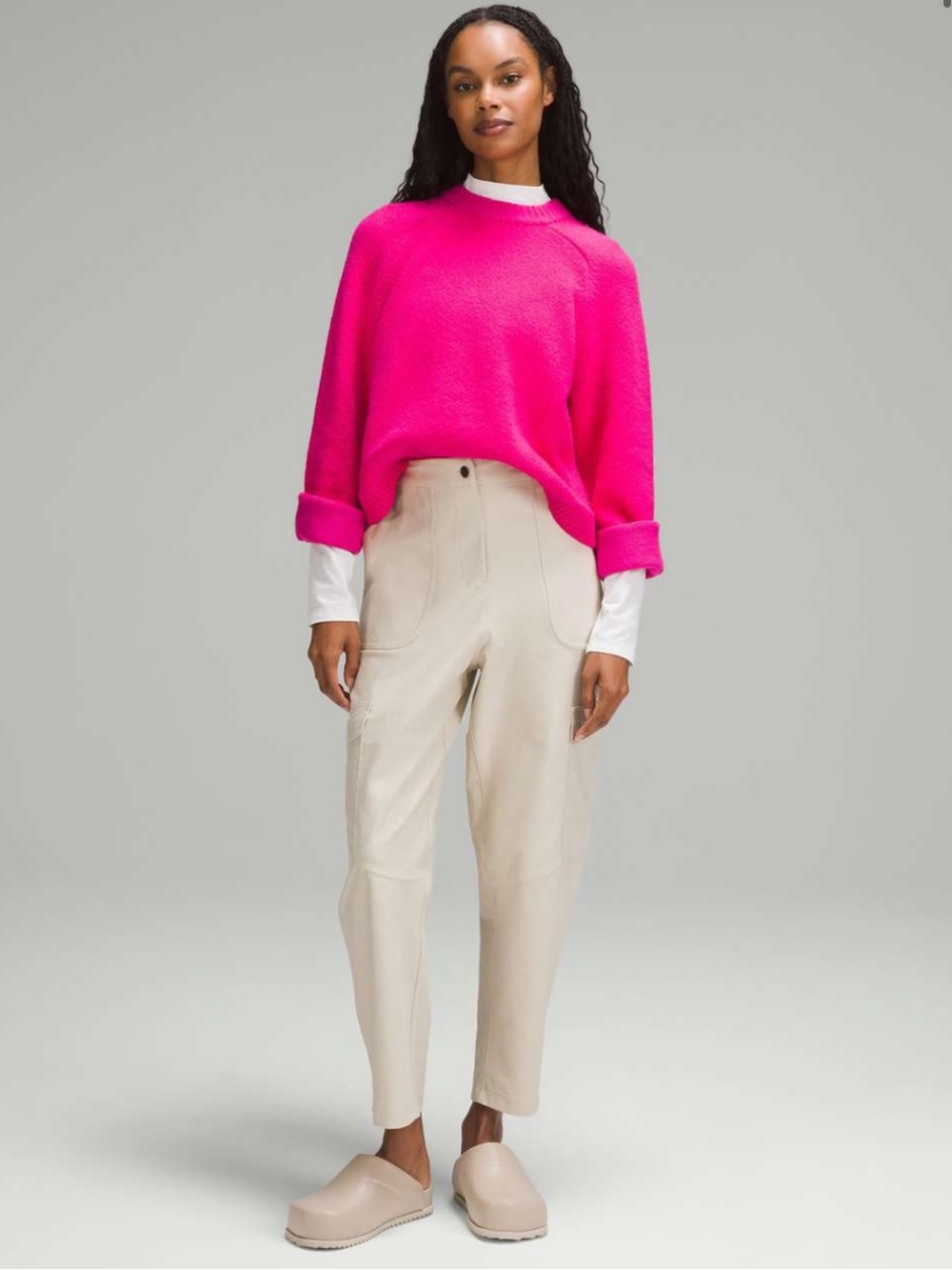 Lululemon || Brushed Cotton Merino Blend Crewneck Sweater Sonic Pink Small